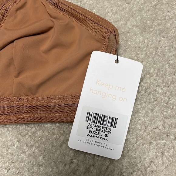 NWT LIVELY THE MESH TRIM BRALETTE: WARM OAK- SIZE S - Picture 2 of 6